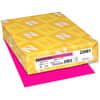 WAU22681 - Color Paper - Fuchsia, Letter, 8 1/2" x 11", 24 lb Basis Weight, Smooth, Acid-free, Lignin-free, Chlorine-free, Heavyweight, Fireball Fuchsia, 1 Ream