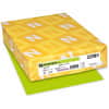 WAU22581 - Color Paper - Green, Letter, 8 1/2" x 11", 24 lb Basis Weight, Smooth, Acid-free, Lignin-free, Chlorine-free, Heavyweight, Terra Green, 1 Ream