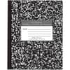 ROA77332 - Wide Ruled Flexible Cover Composition Book, 36 Sheets, 72 Pages, Printed, Sewn/Tapebound, Both Side Ruling Surface, Wide Ruled Front Ruling, 0.34" Ruled, Ruled Red Margin, 15 lb Basis Weight