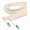 SOF42260 - Modular Plug Handset Coil Cord, 25 ft Phone Cable for Phone, Beige, 1 Each
