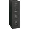 HON314PS - 310 Series Vertical File - 4-Drawer, 15" Width x 26.5" Depth x 29" Height, 4 x Drawer(s) for File, Letter, Vertical, Security Lock, Ball-bearing Suspension, Label Holder, Rust Proof, Charcoal, Steel