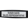 FEL75906 - Partition Additions Name Plate, 9" Width x 2.5" Height x 0.7" Depth, Rectangular Shape, Wall Mountable, Tackable, Replaceable, Recyclable, Repositionable, Outdoor, Plastic, Steel, Dark Graphite
