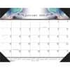 HOD140HD - Recycled Illustrated Desk Pad Calendar, Julian Dates, Monthly, January 2026 to December 2026, 1 Month Single Page Layout, 22" x 17" Sheet Size, 2.38" x 2.88" Block, Desk Pad, White, Leatherette, Paper