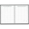 HOD28202 - 4-Person Embossed Cover Daily Appointment Book, Julian Dates, Daily, 1 Year, January 2027 to December 2027, 8:00 AM to 7:45 PM, Quarter-hourly, 1 Day Single Page Layout, 8" x 11" Sheet Size