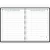 HOD28202 - 4-Person Embossed Cover Daily Appointment Book, Julian Dates, Daily, 1 Year, January 2026 to December 2026, 8:00 AM to 7:45 PM, Quarter-hourly, 1 Day Single Page Layout, 8" x 11" Sheet Size