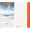 HOD417 - Earthscapes 17-Base Desk Calendar Refill, Julian Dates, Daily, January 2025 to December 2025, 1 Day Double Page Layout, 3 1/2" x 6" Sheet Size, Desktop, Multi, 1 Each