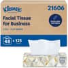 KCC21606CT - Professional Facial Tissue for Business - Flat Box, 2 Ply, 8.40" Width x 8.60" Length, White, 125/Box, 48 / Carton