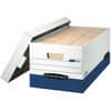 FEL0063101 - Presto File Storage Box, Internal Dimensions: 12" Width x 24" Depth x 10" Height, External Dimensions: 13" Width x 25.4" Depth x 10.5" Height, 750 lb, Media Size Supported: Letter, Lift-off Closure
