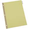 UNV20891 - Index Divider, 24 x Divider(s), 8 Blank Side Tab(s), 8.5" Divider Width x 11" Divider Length, Letter, 3 Hole Punched, Buff Paper Divider, Clear Plastic Tab(s), 30% Recycled