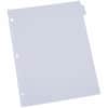 UNV20845 - Self-Tab Index Dividers, 8-Tab, 11 x 8.5, White, 24 / Boxs, 24 x Divider(s), 8 Blank Side Tab(s), 8.5" Divider Width x 11" Divider Length, Letter, 3 Hole Punched, White Ledger Stock Divider