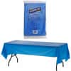 GJO10325 - Plastic Rectangular Table Covers, 108" Length x 54" Width, Plastic, Blue, 6 / Pack