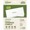 AVE48160 - Eco-Friendly Address Labels for Laser and Inkjet Printers, 1" x 2⅝", 1" Width x 2 5/8" Length, Permanent Adhesive, Rectangle, Inkjet, Laser, Matte White, Matte, Paper, 30 / Sheet, 30 Total Sheets