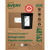 AVE48163 - Earth-Friendly White Rectangle Labels, 2" Height x 4" Width, Permanent Adhesive, Rectangle, Laser, Inkjet, Matte White, Paper, 10 / Sheet, 1000 / Box