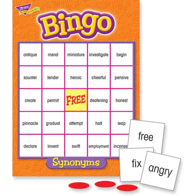 Trend Synonyms Bingo Game - Theme/Subject: Learning - Skill Learning: Language - 9-13 Year