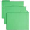 SMD64098 - FasTab 1/3 Tab Cut Letter Recycled Hanging Folder, 8 1/2" x 11", Top Tab Location, Assorted Tab Position, 11 pt., 2 Plys, Green, Embossed, Heavy Duty, Tear Resistant, 10% Recycled, 20 / Box
