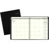 AAG70260G05 - Recycled Planner, Large, Julian Dates, Monthly, 13 Month, January 2027 to January 2028, 1 Month Double Page Layout, 9" x 11" Sheet Size, Sand Sheet, Wire Bound, Black, Simulated Leather, Faux Leather