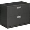 HON682LS - Brigade 600 H682 Lateral File, 28.4" Height x 36" Width x 18" Depth, Total Drawer(s): 2, Finish: Charcoal, Lockable, Glide, Removable Lock, Heavy Duty, Interlocking