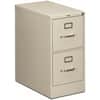 HON512PQ - 510 H512 Vertical Column, 29" Height x 15" Width x 25" Depth, Total Drawer(s): 2, Finish: Light Gray, Lockable, Label Holder, For File, Document, File Folder, Desk, 1 Each