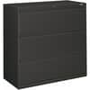 HON893LS - Brigade 800 H893 Lateral File, 40.9" Height x 42" Width x 18" Depth, Total Drawer(s): 3, Finish: Charcoal, Radius Pull, Lockable, Glide, Removable Lock, Heavy Duty