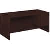 HON10583RNN - 10500 H10583R Pedestal Desk, 29.5" Height x 66" Width x 30" Depth, Total Drawer(s): 2Right Side, Flat Edge, Removable Lock, Glide, Grommet, For File Storage, 1 Each