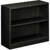HONS30ABCP - Brigade Steel Bookcase, 2 Shelf(ves), 29" Height x 34.50" Width x 12.62" Depth, Adjustable Shelf, Reinforced, Welded, Durable, Compact, 30% Recycled, Black, Steel, 1 Each