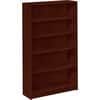 HON1875N - 1870 H1875 Bookcase, 60.1" Height x 36" Width x 11.5" Depth, 5 Shelve(s), Finish: Mahogany, Glide, Adjustable/Fixed Shelf, Scratch Resistant, Spill Resistant, Stain Resistant, Adjustable Glide