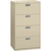 HON674LL - Brigade 600 H674 Lateral File, 53.3" Height x 30" Width x 18" Depth, Total Drawer(s): 4, Finish: Putty, Lockable, Glide, Removable Lock, Heavy Duty, Interlocking