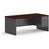 HON38293RNS - 38000 H38293R Pedestal Desk, 29.5" Height x 72" Width x 36" Depth, Total Drawer(s): 2Right Side, Waterfall Edge, Finish: Charcoal
