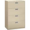 HON684LL - Brigade 600 H684 Lateral File, 53.3" Height x 36" Width x 18" Depth, Total Drawer(s): 4, Finish: Putty, Lockable, Glide, Removable Lock, Heavy Duty, Interlocking