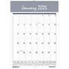 HOD333 - Bar Harbor 12-Month Wall Calendar, Julian Dates, Monthly, 1 Year, January 2026 to December 2026, 1 Month Single Page Layout, 15 1/2" x 22" Sheet Size, 1.88" x 3" Block, Wire Bound, Blue, Gray, Paper
