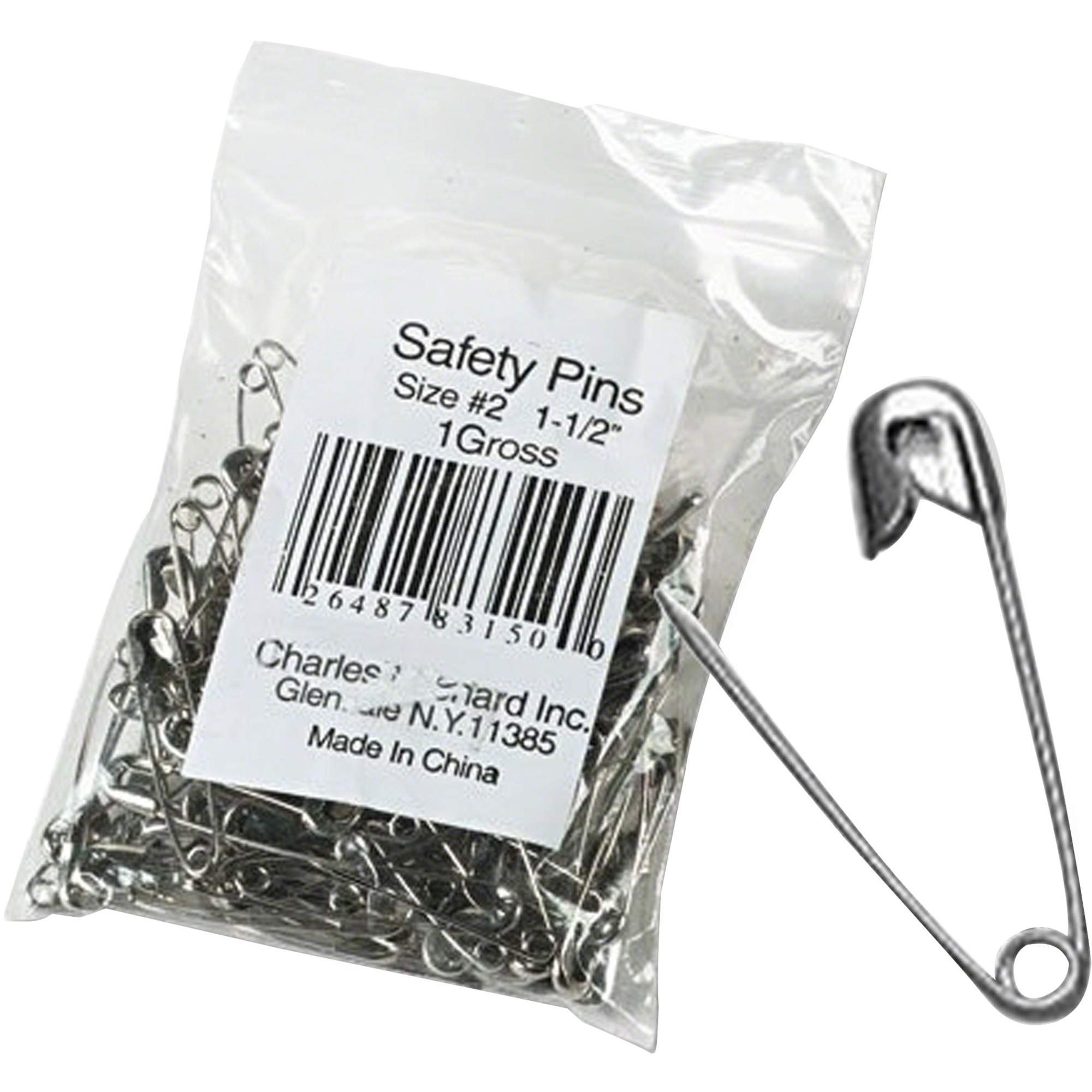 Safety Pins by Charles Leonard® LEO83150 | OnTimeSupplies.com