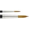 LEO73504 - Size 4 Water Color Pointed Brushes, No. 4, Hardwood Handle, Aluminum Ferrule, 1 Dozen