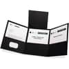 OXF59806 - Letter Pocket Folder, 8 1/2" x 11", 150 Sheets Capacity, 3 Pocket, Paper, Black, Durable, 20 / Box