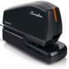 SWI48209 - Optima 50 Electric Stapler, Staples Upto 50 Sheet of 20lb Paper, Holds Upto 210 Staple, Full Strip, Staple Size: 0.37", 1.13" Throat Depth, Front Loading, Black, Plastic, 1 Each