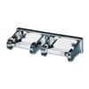SJMR260XC - 2-Roll Locking Bath Tissue Dispenser, Roll Dispenser, 2 x Roll, 2.8" Height x 12.4" Width x 4.5" Depth, Chrome, Anti-theft, Lockable, 1 Each