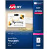 AVE5689 - Printable Postcards, 4.25" x 5.5" , White (5689), 97 Brightness, 5 1/2" x 4 1/4", 80 lb Basis Weight, 216 g/m&sup2; Grammage, Matte, FSC