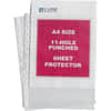 CLI08037 - A4 Size Top-Loading Sheet Protectors, For A4 8 1/4" x 11 3/4" Sheet, Ring Binder, Rectangular, Clear, Polypropylene, 50 / Box