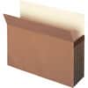 SMD73206 - Straight Tab Cut Letter Recycled File Pocket, 8 1/2" x 11", 5 1/4" Expansion, Redrope, Tear Proof Gusset, 100% Recycled, 10 / Box