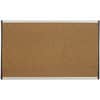 QRTARCB3018 - Arc Cubicle Bulletin Board, 18" Board Height x 30" Board Width, Brown Natural Cork Surface, Durable, Self-healing, Silver Aluminum Frame, 1 Each