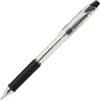 PENBK93A - Recycled Retractable R.S.V.P. Pens, 1 mm Medium Pen Point, Refillable, Retractable, Black Ink, Oil Based, Clear, Transparent Barrel, Stainless Steel Tip, 1 Dozen
