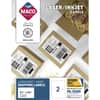 MACML0200 - White Half-sheet Internet Labels, 5 1/2" Width x 8 1/2" Length, Permanent Adhesive, Rectangle, Inkjet, Laser, White, Lignin-free, 2 / Sheet, 200 / Box
