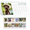 HOD3659 - Puppies Desktop Tent Calendar, Julian Dates, Monthly, 1 Year, January 2026 to December 2026, 1 Month Double Page Layout, 8 1/2" x 4 1/2" Sheet Size, Spiral Bound, Desktop, White, Paper, 1 Each