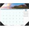HOD178 - EarthScapes Coastlines Desk Pad, Julian Dates, Monthly, 1 Year, January 2027 to December 2027, 1 Month Single Page Layout, 22" x 17" Sheet Size, 2.38" x 2.13" Block, Desk Pad, White