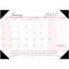 HOD1466 - Breast Cancer Awareness Compact Desk Pad, Julian Dates, Monthly, 12 Month, January 2026 to December 2026, 1 Month Single Page Layout, 18 1/2" x 13" Sheet Size, 2.12" x 1.75" Block, Desk Pad, Pink