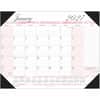 HOD1466 - Breast Cancer Awareness Compact Desk Pad, Julian Dates, Monthly, 12 Month, January 2027 to December 2027, 1 Month Single Page Layout, 18 1/2" x 13" Sheet Size, 2.12" x 1.75" Block, Desk Pad, Pink