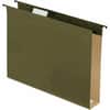 PFX6152X2 - 1/5 Tab Cut Letter Recycled Hanging Folder, 8 1/2" x 11", Capacity2" Expansion, Green, 10% Recycled, 20 / Box