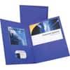 OXF57514 - Letter Recycled Pocket Folder, 8 1/2" x 11", 100 Sheets Capacity, 2 Inside Front & Back Pocket(s), Leatherette, Purple, Turned Edge, 10% Recycled, 25 / Box