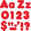 TEPT79902 - Red 4" Casual Combo Ready Letters Set, Skill Learning: Number, Alphabet, Symbol, 20 x Number, 82 x Lowercase Letters, 50 x Uppercase Letters, 29 x Punctuation Marks Shape, Casual Style