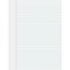 PAC2431 - Composition Paper - Government - Letter, 500 Sheets, Ruled Red Margin, 16 lb Basis Weight, Government-Letter, 8 1/2" x 11" Sheet Size, White Paper, 500 / Ream