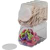 PAC27660 - Interlocking Storage Container With Lid, External Dimensions: 5.5" Width x 9.5" Depth, Interlocking Closure, Plastic, Clear, 1 Each